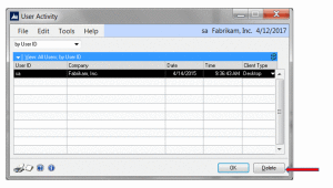 Removing a stranded user in Microsoft Dynamics GP