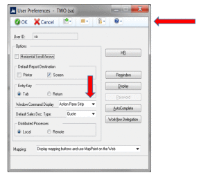 How to restore the toolbar to its original version - Modifying the menu bar (ribbon) in Dynamics GP